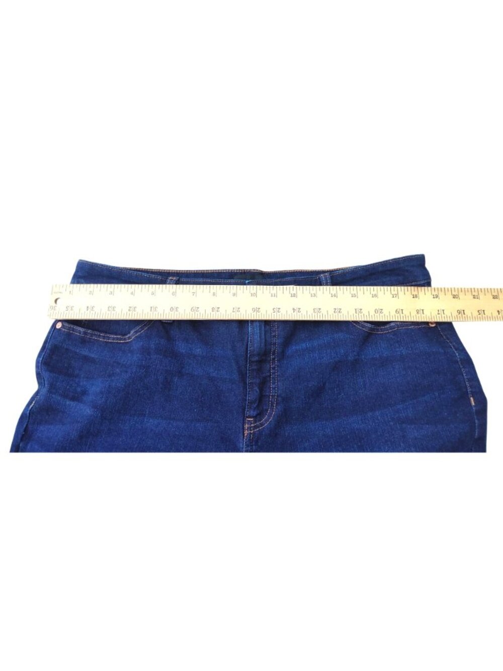Talbots Women's Slim Ankle Jeans Size 16 Classic Fit Dark Wash Cotton Blend - Picture 10 of 11